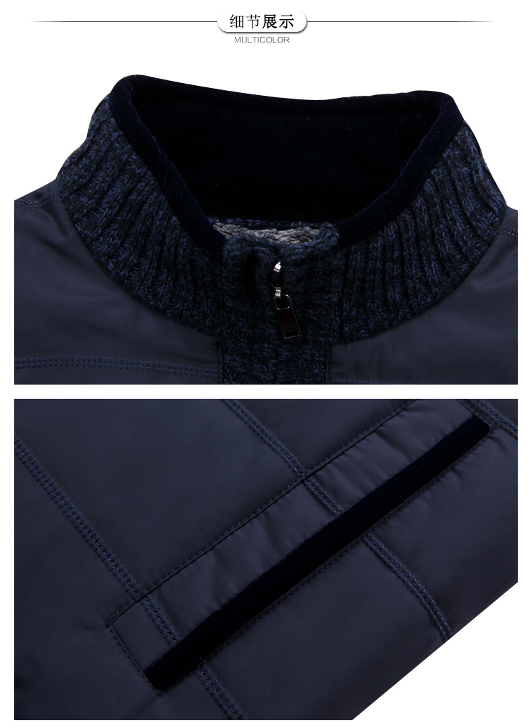 Áo len nam mùa đông Áo vest nam nam dày cộng nhung Áo len nam Áo khoác không tay ấm tank Top hoodie nam