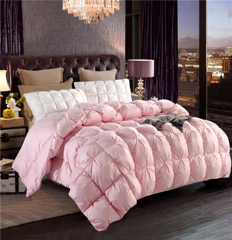 Vải lụa mềm xoắn bánh mì vỏ duvet vỏ bán thành phẩm tại chỗ tự đổ vịt ngỗng xuống duvet cover chống khoan chăn cotton