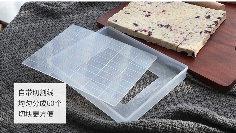 Làm công cụ nougat đặt bánh bông tuyết thủ công tự làm sản xuất cắt tấm khuôn không dính silicone nướng nhà khuôn bánh trung thu