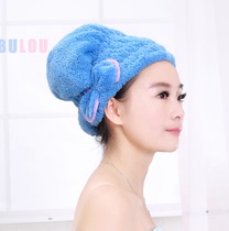 Do not lose hair strong absorbent coral velvet bow dry hair towel bow circle dry hair cap