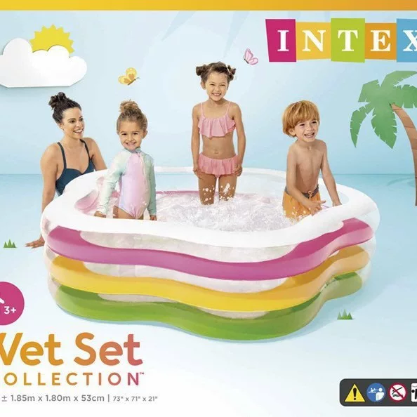 Intex надувной плавательный бассейн, бассейн с морскими шариками