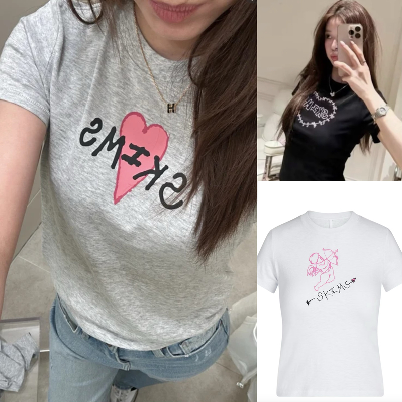 Skims Valentine's Day Limited Edition Short-Sleeve Shirts in Multiple Colors