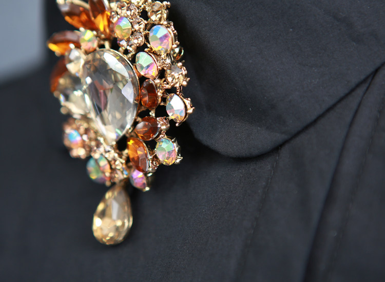 Broche femme en cristal autrichien - Ref 1174034 Image 8