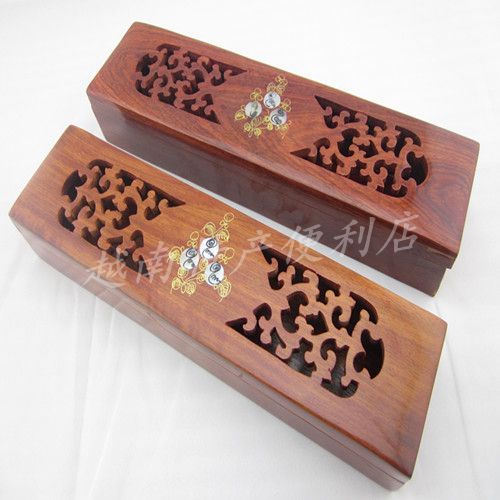 Rosewood lying incense burner incense Taoist mahogany incense burner sandalwood incense burner incense burner incense incense box lying incense box