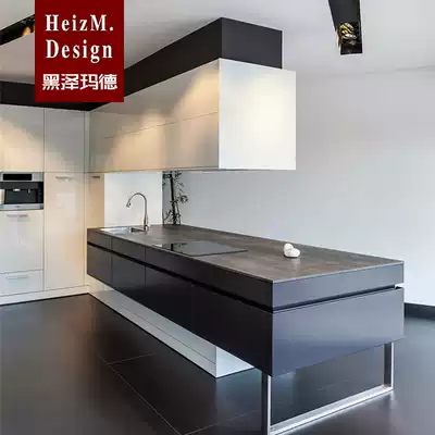 EGGER overall cabinet custom kitchen overall Spanish Desais rock panel countertop Western kitchen overall cabinet custom island platform decoration