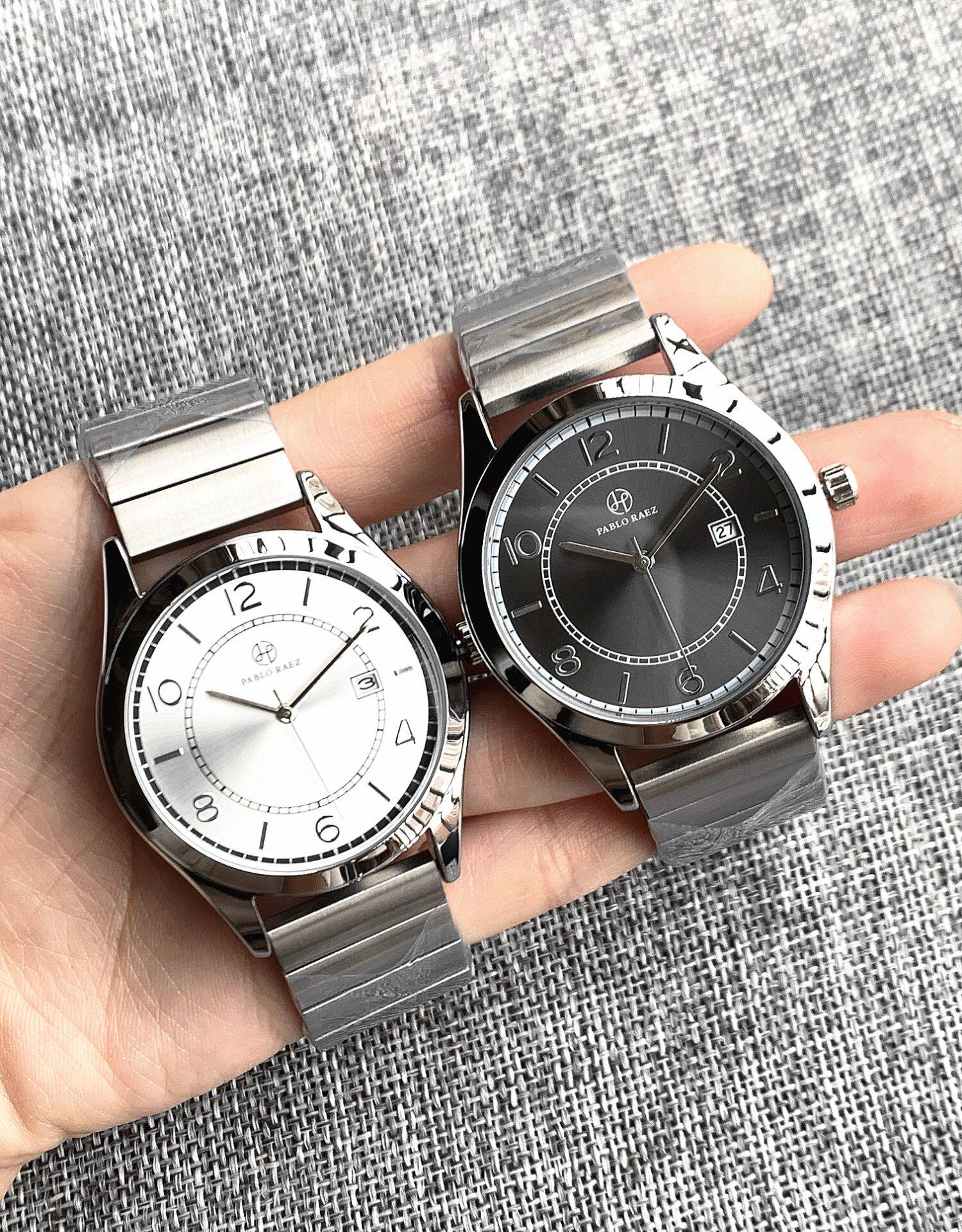 Men's Wrist Watch Quartz Steel Band Butterfly Buckle Elegant_voghion.com