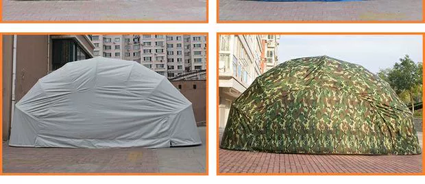 Nhà để xe di động gấp bãi đậu xe nhà mùa đông ấm carport xe ngoài trời mái hiên dày quần áo lều - Lều / mái hiên / phụ kiện lều