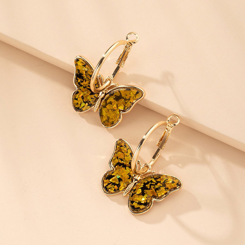 Butterfly Earrings in Blue