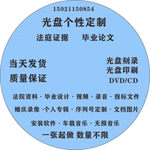 CD-ROM customized car music court recording video ID card graduation data serial number customization