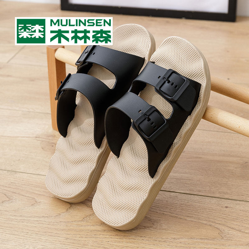 Wood Linson Men Slippers Outside of the Outdoor Beach Summer 2022 New trends Soft bottom line for men's leisure