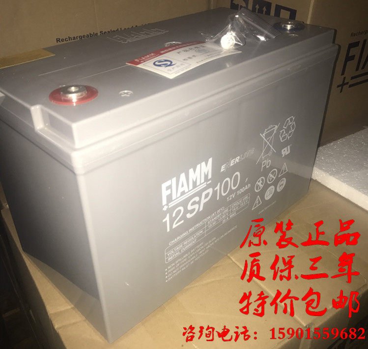 FIAMM extraordinary battery 12V100AH 12SP100 UPS EPS DC screen with lead-acid maintenance-free