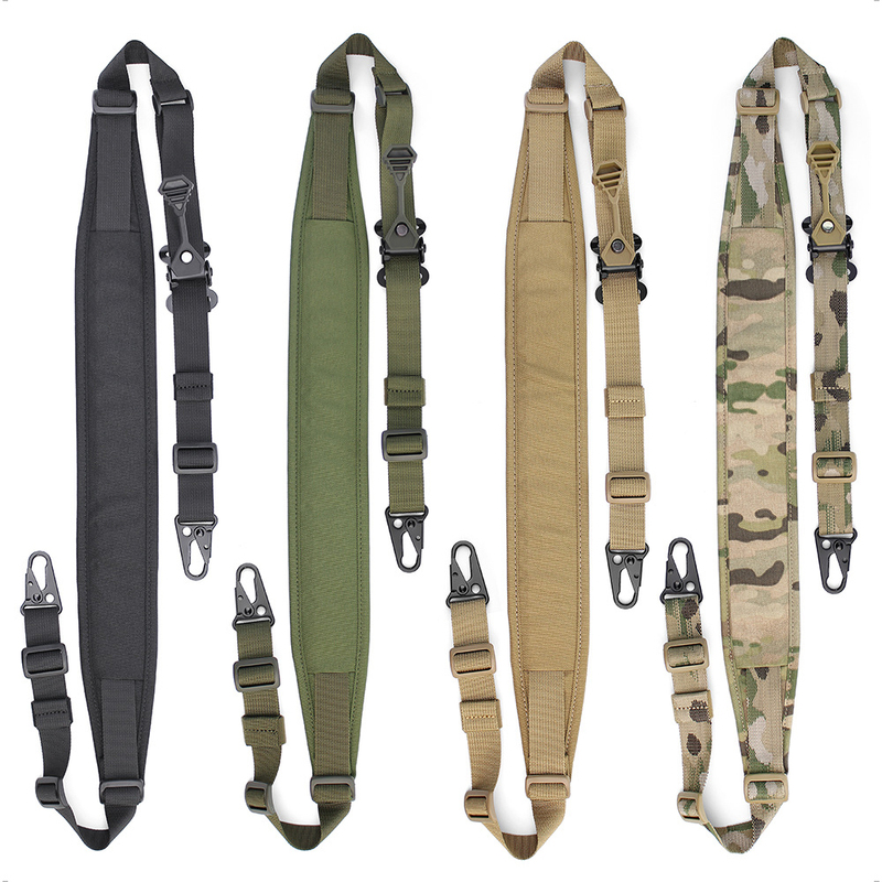 Ferro Tactical Sling with Adjustable Two-Point Function, Quick-Release Lanyard, Military Enthusiasts' Outdoor Hiking and Trekking Sling