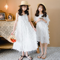 Girls long dress Superfairy Summer Snow White Snow Princess Dresses 12-year-old girl Summer clothes Childrens girlfriends