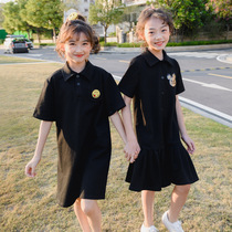 Girls dress Summer 2022 Polo Liandress Childrens dress Childrens dress Summer clothes for women Elementary school children