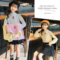 Girl gush with undershirt integrated suede high collar autumn and winter Han Fan tide clothes net red girl clothes 2022 new wave trendy