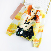 Girl Sweater Ferrets 2022 New Autumn Winter Great Boy Foreign Air Trendy Gush Thickened Knit Undershirt