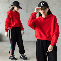 Girl Gush Clothing Autumn Winter Great Childrens Net Red Girl Clothing 2022 New Tide Ocean Korean Version Thickened