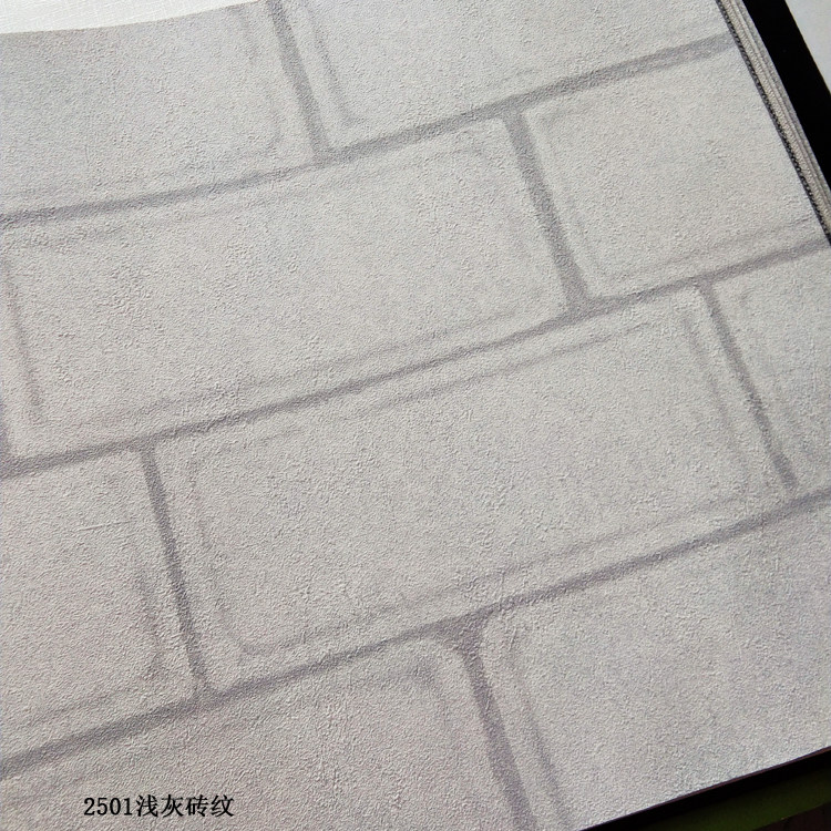 Spot South Korea AV wallpaper scrubable wallpaper light gray simulation stone brick background wall modern minimalist Nordic AB version