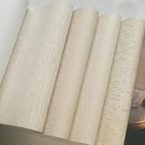 South Korea 4U wallpaper close to natural warm yellow bark wood grain AB version modern simple living room scrub wallpaper