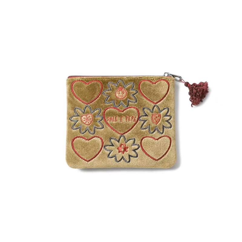 Sale E Pepe Pepper Salt·Heartfelt Embroidery Storage Bag Valentine's Day Gift Coin and Id Card Holder