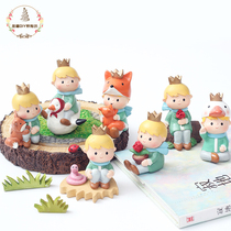 Little Prince birthday cake decoration ornaments Boy childrens year-old baking dessert table decoration accessories Dress up supplies