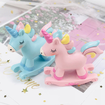 ins girl heart Net Red birthday cake decoration unicorn decoration baking dessert table decoration plug-in