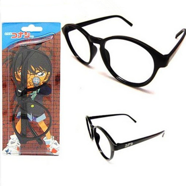 Mad robbery Detective Alale Conan props cos animation glasses frame 800 silver frame