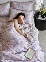 60 шт. Lenzing Tencel (Весенняя Сакура-Пурпурный)