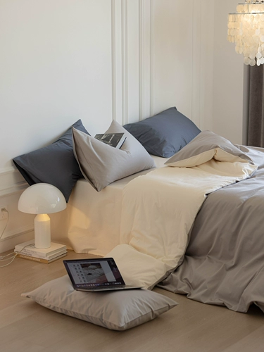 Хлопковый комплект, простыня, пододеяльник, 4 предмета, легкий роскошный стиль, постельные принадлежности