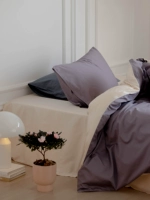 100 хлопчатобумажного фиолетового стеганого одеяла с бежевым коричневым одеялом с бежевым коричневым