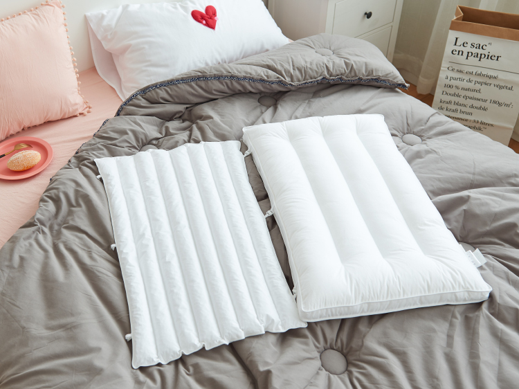xuất khẩu cao cấp PE ống sợi thở kết hợp nhiều loại gối để gối sức khỏe cổ tử cung đơn của Nhật Bản một cặp đánh bại 2 - Gối gối chống trào ngược babieskey