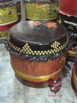 Super Value, Popular, Authentic Foshan Lion Dance Drum, High-Pitched Buddhist Sound, Dragon Dance, Lion Dance, Musical Instrument, Cowhide Performance Props Manufacturer