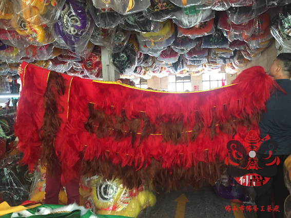 Super Value Popular Foshan Lion Head Traditional Lion Dance Costume Lion Skirt Lion Batch Lion Dance Supplies Performance Props