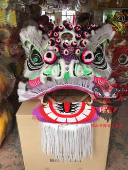 Great Value and Popular Authentic Foshan Knife Pattern Lion Head Traditional Toothbrush Beard Buddha Outfit Lion Dance Southern Lion Performance Manufacturer