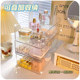 Desktop storage box acrylic cosmetics transparent basket dormitory mask drawer finishing box snack sundries rack