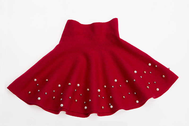 Jupe fillette en mélange - Ref 2049853 Image 22