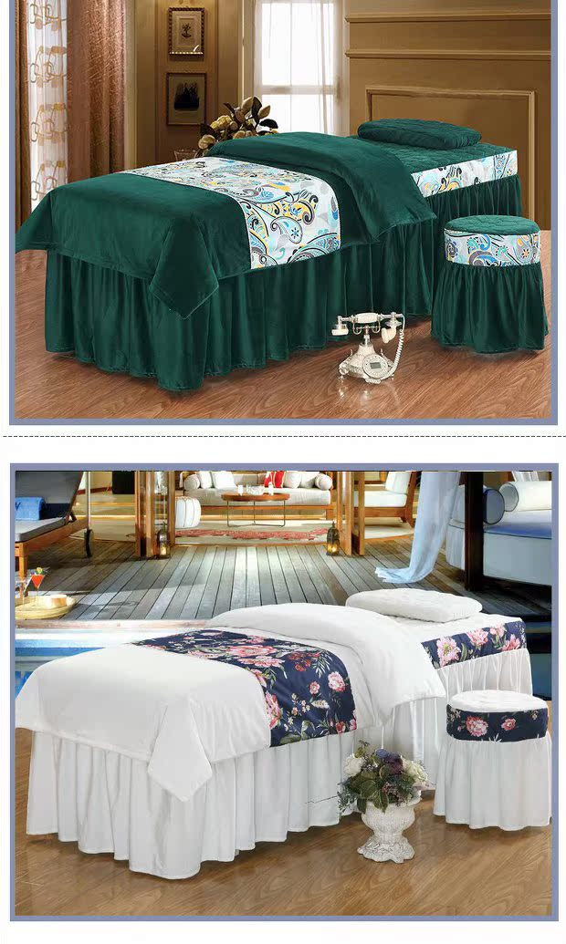 Mềm nhung tinh ấm chăn bedspread liệu pháp làm đẹp massage siêu mới là gửi một gia đình bốn lõi có thể được tùy chỉnh biểu tượng - Trang bị tấm ga phủ giường spa