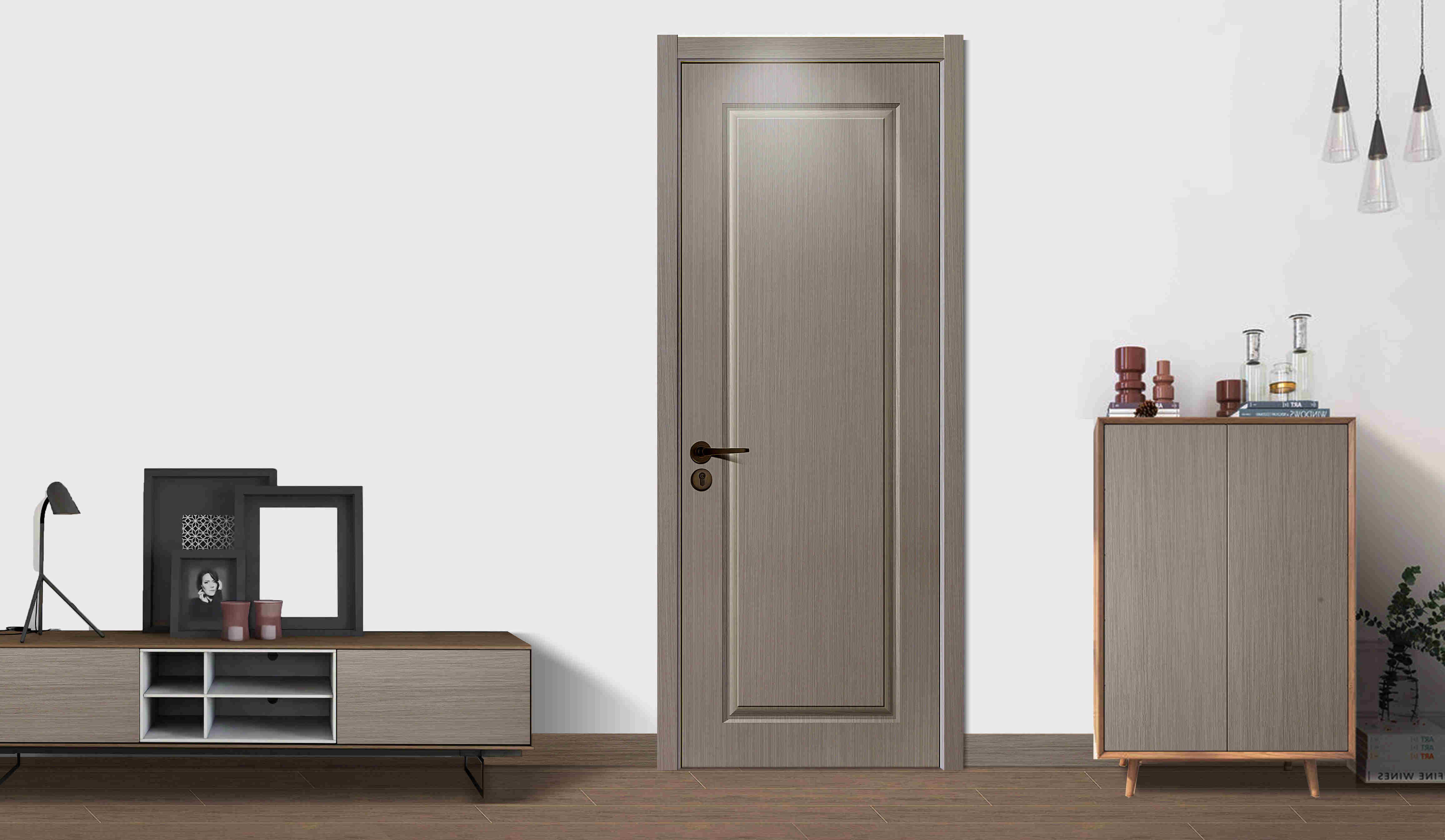 Nature wood door free from lacquered solid wood composite door C707