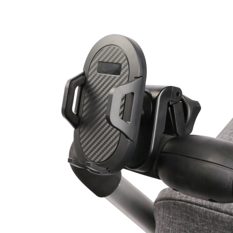 Baby stroller mobile phone holder children's umbrella car bicycle shopping cart clip mobile phone holder 360-degree adjustment liberates both hands