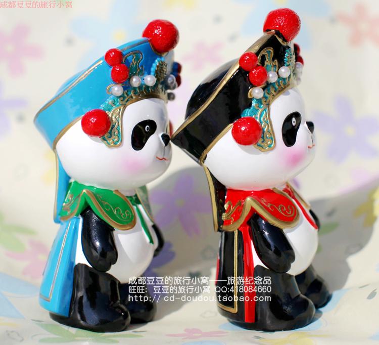 Thành Đô Oriental Craft Oriental Gongyi Opera Tứ Xuyên Opera Panda Mặt trang trí Trang trí Túi quà tặng Logo có thể in phòng khách nhà cấp 4