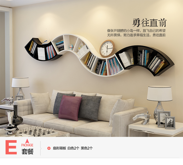 Kệ tường kệ sách sáng tạo kệ sách tường kệ giá treo tường kệ sách lưu trữ kệ lưu trữ kệ tường - Kệ tủ góc tường