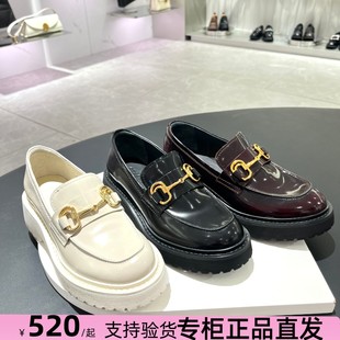 Yang Mi Same Sijia Figure 2024 Spring New Golden Jazz Leafer Shoes thick bottom single shoes children EGB04AA4