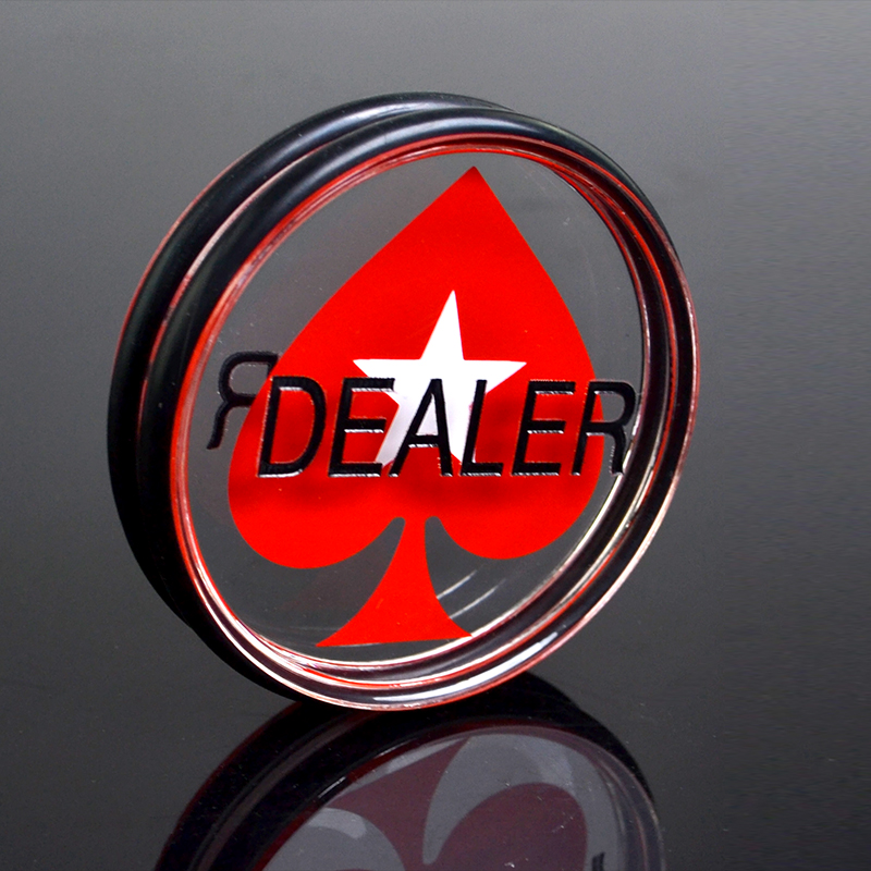 Texas poker DEALER upscale Zhuang code maker's place for a trump card with hundreds of cards to win and win signs
