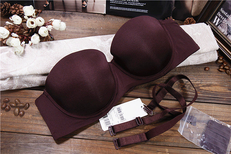 A16 dai*fen полудверный Чашка девушка бюстгальтер гладкий свадьба бюстгальтер сторона получать груди платья нижнее белье 70A75B75D75E 