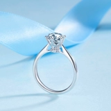 Zaki Bai 18k Golden Six Claw Diamond Ring Classic Baracing 30 очков 50 очков подлинное помолвка женских украшений