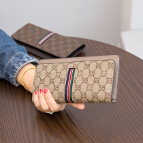 ChristyKathy womens bag wallet 2021 new multi-functional ultra-thin long leather zipper card cowhide clip