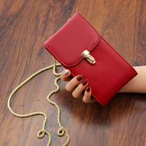 ChristyKathy womens bag mobile phone bag messenger bag mini bag 2021 new leather multi-function mobile phone bag