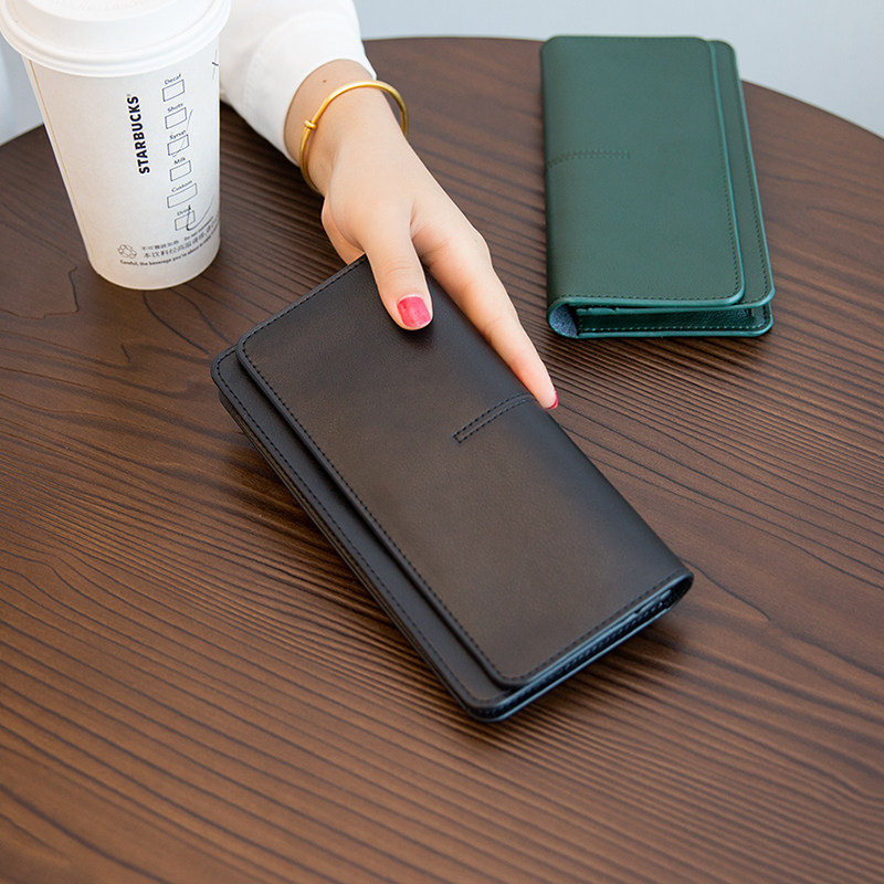 ChristyKathy Women's Bag Wallet Simple Long Edition Leather 2021 New All-match Soft Leather Wallet Clutch