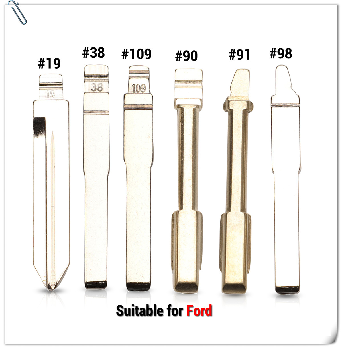 Car retrofit folding key head key blank edge slot slot-Taobao
