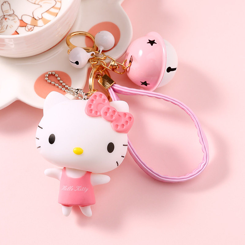 Korea Cute Key Buckle Ring Hung Waist Car Creative Couple Key Chains Men And Women Cartoon Package Pendant Trinkets